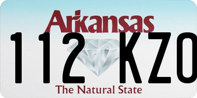 AR license plate 112KZO