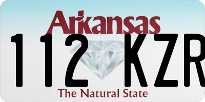AR license plate 112KZR
