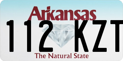 AR license plate 112KZT