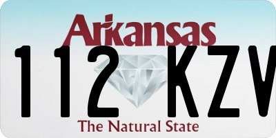 AR license plate 112KZV