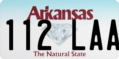 AR license plate 112LAA