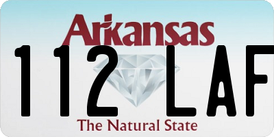 AR license plate 112LAF