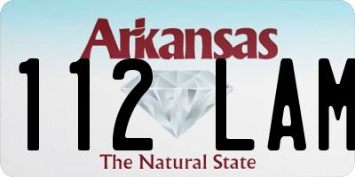 AR license plate 112LAM