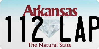 AR license plate 112LAP