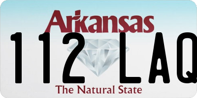 AR license plate 112LAQ