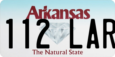 AR license plate 112LAR