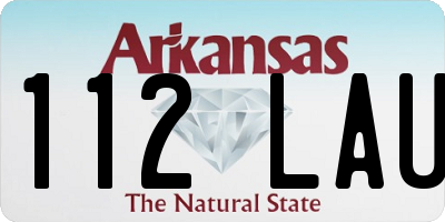 AR license plate 112LAU