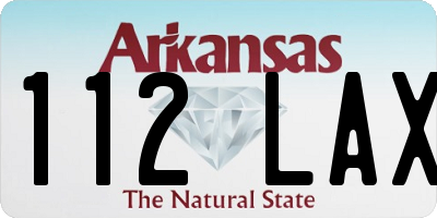 AR license plate 112LAX