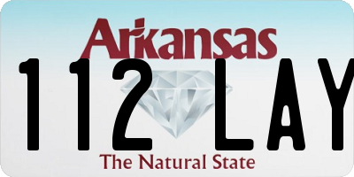AR license plate 112LAY