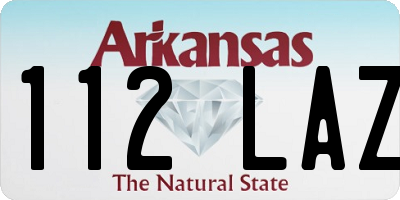 AR license plate 112LAZ