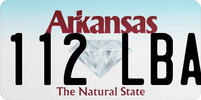 AR license plate 112LBA