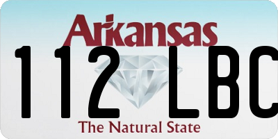 AR license plate 112LBC