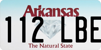 AR license plate 112LBE
