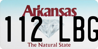 AR license plate 112LBG