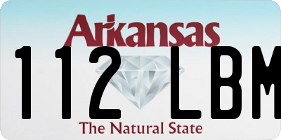 AR license plate 112LBM