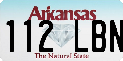 AR license plate 112LBN