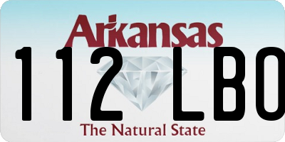 AR license plate 112LBO