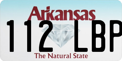 AR license plate 112LBP