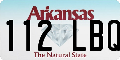 AR license plate 112LBQ