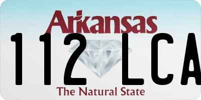 AR license plate 112LCA