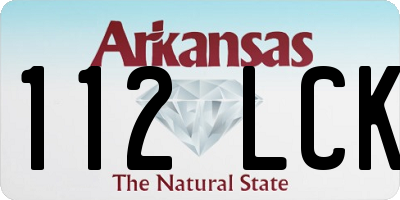 AR license plate 112LCK
