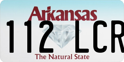 AR license plate 112LCR