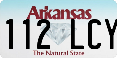 AR license plate 112LCY