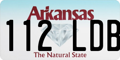 AR license plate 112LDB