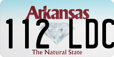 AR license plate 112LDC