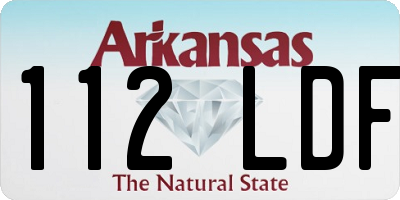 AR license plate 112LDF