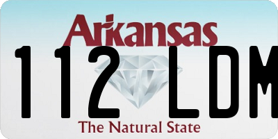 AR license plate 112LDM