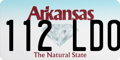 AR license plate 112LDO