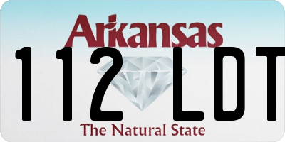 AR license plate 112LDT