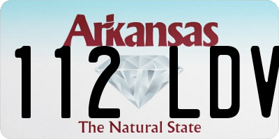 AR license plate 112LDV