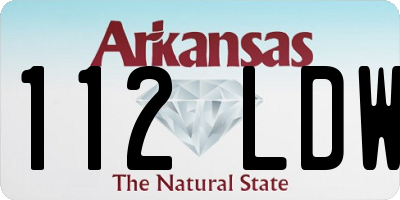 AR license plate 112LDW