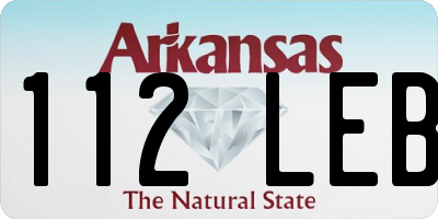 AR license plate 112LEB