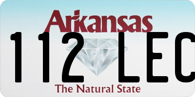 AR license plate 112LEC