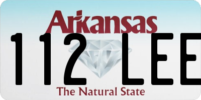 AR license plate 112LEE