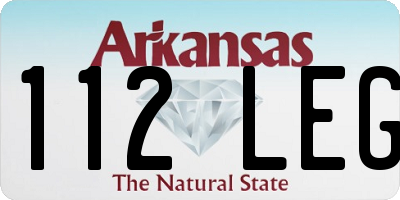 AR license plate 112LEG