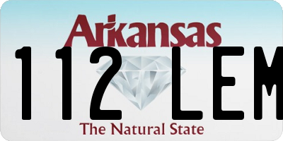 AR license plate 112LEM