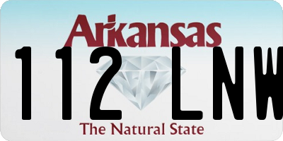 AR license plate 112LNW
