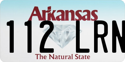 AR license plate 112LRN