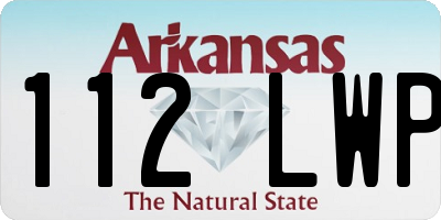 AR license plate 112LWP