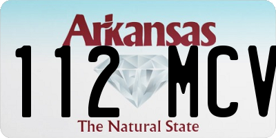AR license plate 112MCV