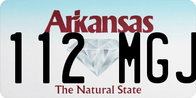 AR license plate 112MGJ