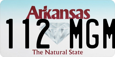 AR license plate 112MGM
