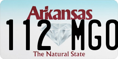 AR license plate 112MGO