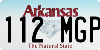 AR license plate 112MGP