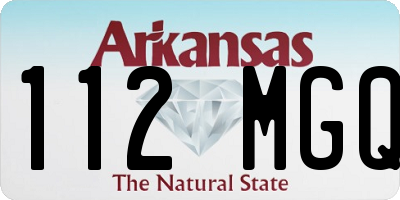 AR license plate 112MGQ