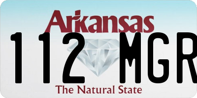 AR license plate 112MGR